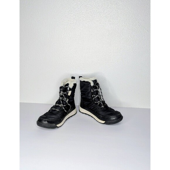 Sorel Youth Whitney II Short Lace Waterproof Boots Kids Size 3 Black - Picture 4 of 12